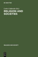 Religions and societies : Asia and the Middle East /