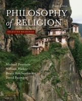 Philosophy of religion : selected readings /