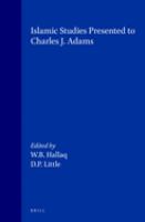 Islamic studies presented to Charles J. Adams /