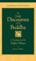 The long discourses of the Buddha : a translation of the Dīgha Nikāya /