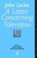 John Locke, A letter concerning toleration, in focus /