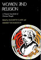 Women and religion : a feminist sourcebook of Christian thought
