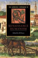 The Cambridge companion to Renaissance humanism /