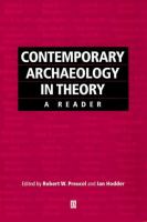 Contemporary archaeology in theory /