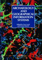 Archaeology and geographical information systems : a European perspective /