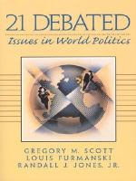 21 debated--issues in world politics /