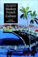 The Cambridge companion to modern French culture /