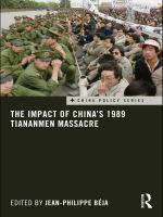 The impact of China's 1989 Tiananmen massacre