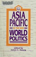 Asia Pacific in the new world politics /