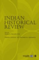 The Indian historical review.