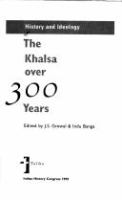 History and ideology : the Khalsa over 300 years /