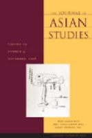 The Journal of Asian Studies.