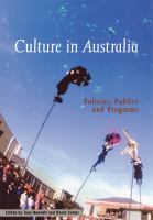Culture in Australia : policies, publics and programs /
