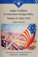 Major problems in American foreign policy : documents and essays /