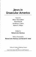 Jews in unsecular America : essays /