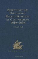 Newfoundland discovered : English attempts at colonisation, 1610-1630 /