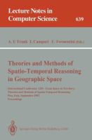 Theories and methods of spatio-temporal reasoning in geographic space /
