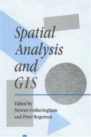 Spatial analysis and GIS /