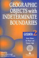 Geographic objects with indeterminate boundaries /