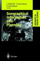 Geographical information and planning /