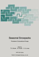 Seasonal snowpacks : processes of compositional change /