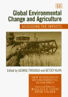 Global environmental change and agriculture : assessing the impacts /