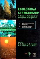 Ecological stewardship : a common reference for ecosystem management.