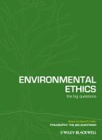 Environmental ethics : the big questions /