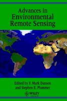Advances in environmental remote sensing /