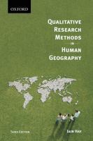Qualitative research methods in human geography /