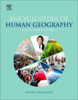 International encyclopedia of human geography /