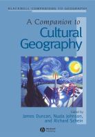 A companion to cultural geography /