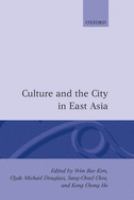 Culture and the city in East Asia /