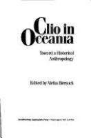 Clio in Oceania : toward a historical anthropology /