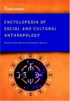 Encyclopedia of social and cultural anthropology /