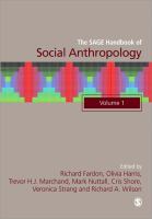 The SAGE handbook of social anthropology /