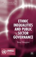 Ethnic inequalities and public sector governance /