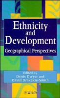 Ethnicity and development : geographical perspectives /