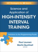 Science and application of high-intensity interval training : solutions to the programming puzzle /