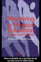 Mentoring in physical education issues and insights /
