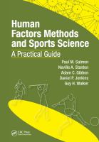 Human factors methods and sports science : a practical guide /
