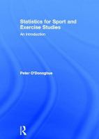 Statistics for sport and exercise studies : an introduction /