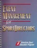 Event management for sportdirectors /