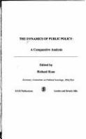 The Dynamics of public policy : a comparative analysis /