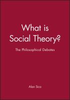 What is social theory? : the philosophical debates /