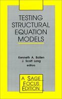 Testing structural equation models /