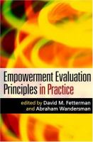 Empowerment evaluation principles in practice /