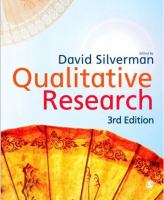 Qualitative research : issues of theory, method and practice /