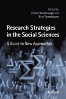 Research strategies in the social sciences : a guide to new approaches /