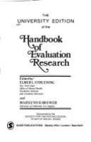 The University edition of the Handbook of evaluation research /